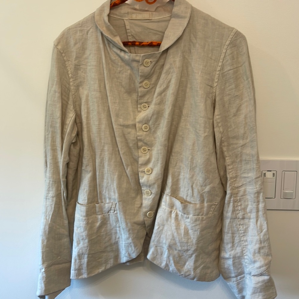 CP Shades cream linen jacket